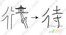 cách nhớ hán tự từ ĐÃI ( 待)